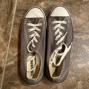 Converse Grey Low Tops Size 8